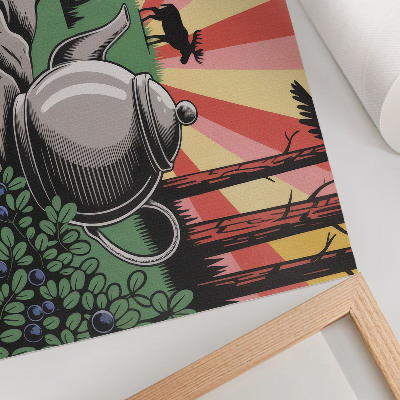 Affiche Une scène de forêt dynamique et riche en détails