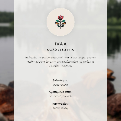 Affiche Feu de camp au bord du lac, poissons sur des bâtonnets, naturellement