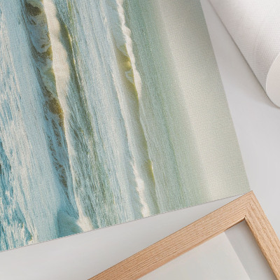 Affiche décorative Mer, vagues, homme, rivage, nature, dynamique
