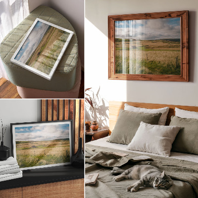 Affiche décorative paysage pittoresque, nature, chalet, solitude