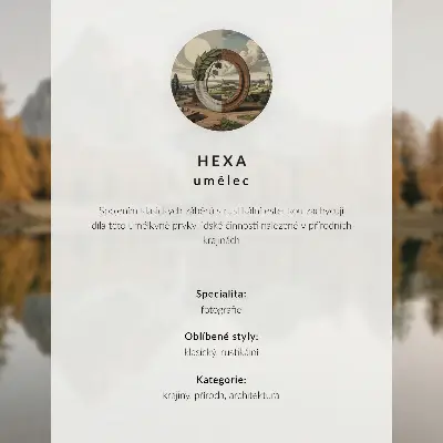 Affiche décorative paysage pittoresque dans la nature avec un chalet isolé