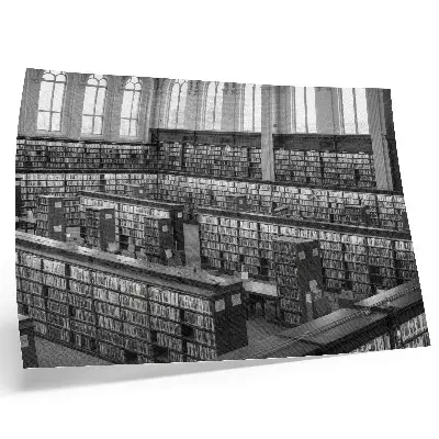 Bibliothèque classique avec étagères en bois