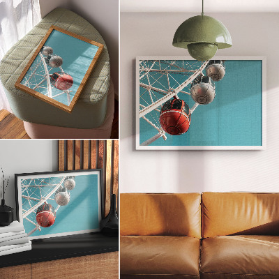 Affiche et poster Ciel turquoise, cabines dynamiques, modernité