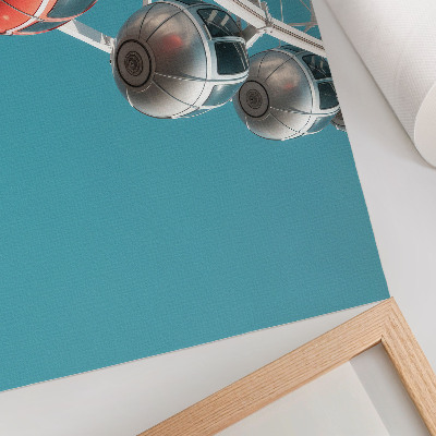 Affiche et poster Ciel turquoise, cabines dynamiques, modernité