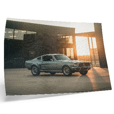 Affiche décorative Une voiture classique avec un décor architectural