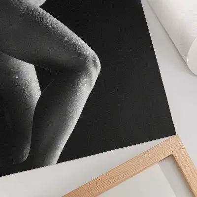 Affiche décorative esthétique noir et blanc à la composition harmonieuse