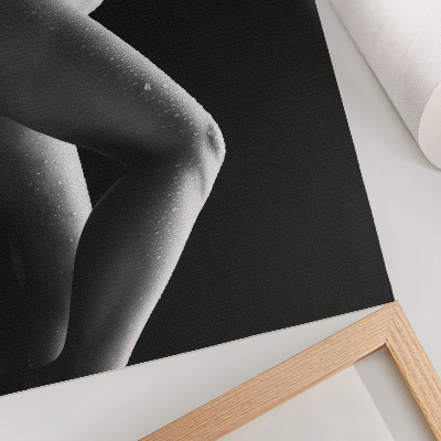Affiche décorative Esthétique noir et blanc avec une composition harmonieuse
