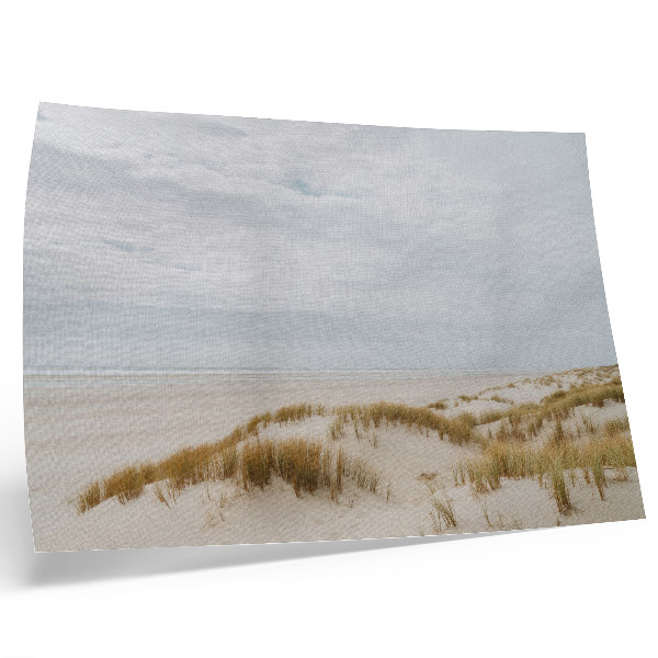 Affiche et poster espace minimaliste de plage de sable fin, paix