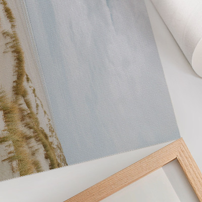 Affiche et poster espace minimaliste de plage de sable fin, paix