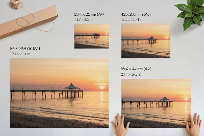 Affiche Coucher de soleil sur l'eau, une vue charmante