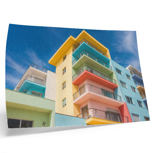 Affiche décorative L'énergie de la couleur dans l'architecture moderne