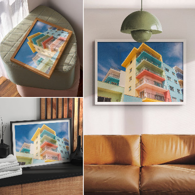 Affiche décorative L'énergie de la couleur dans l'architecture moderne