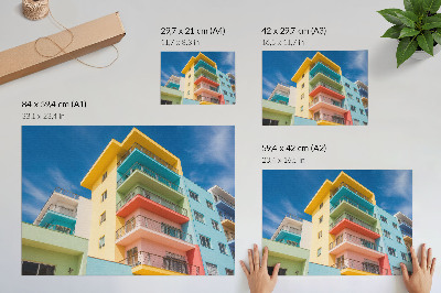 Affiche décorative L'énergie de la couleur dans l'architecture moderne