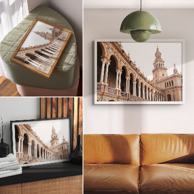 Affiche et poster architecture riche, colonnes de marbre, style classique