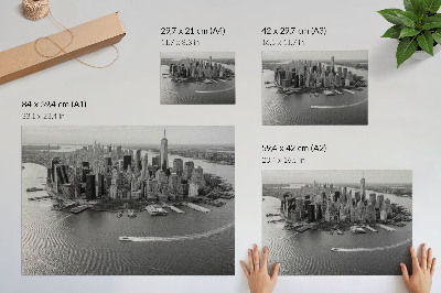 Affiche décorative Panorama moderne des gratte-ciel de la ville