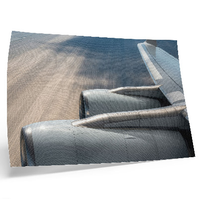 Affiche Aile d'avion avec perspective dynamique