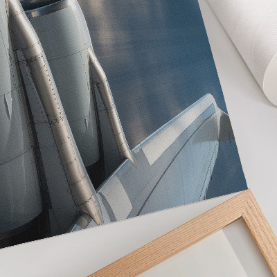 Affiche Aile d'avion avec perspective dynamique