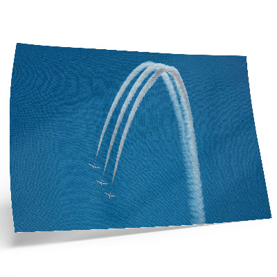 Affiche et poster Formation d'avions face à la dynamique du ciel