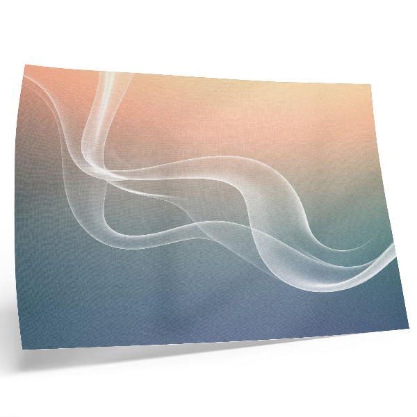 Affiche décorative Des vagues pastel, une élégance subtile et une harmonie subtile.