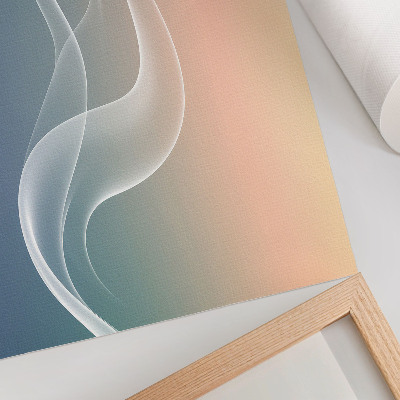 Affiche décorative Des vagues pastel, une élégance subtile et une harmonie subtile.