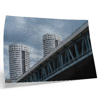 Affiche décorative Ponts et gratte-ciel, modernité, symétrie, élégance