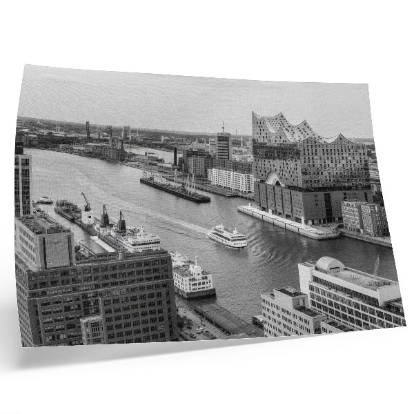 Affiche et poster Architecture emblématique du fleuve de la ville moderne