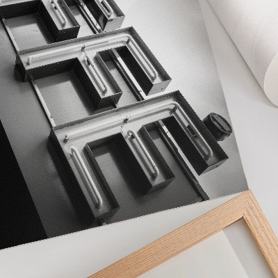 Affiche décorative Cadre minimaliste néon de style urbain