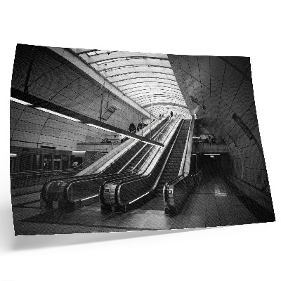 Affiche Escalator intérieur d'architecture moderne
