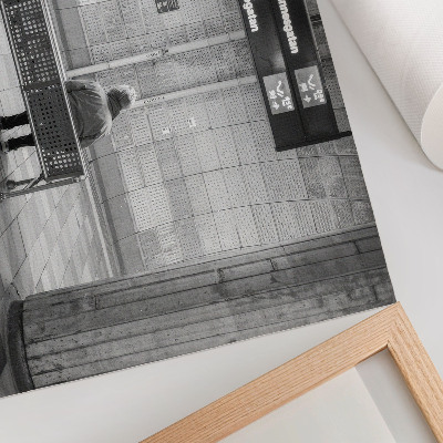 Affiche modernité grise minimaliste dans un espace urbain