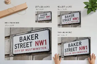 Panneau décoratif Baker Street Westminster affiche murale