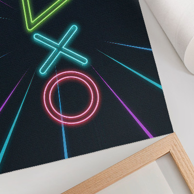 Affiche et poster Formes néon, couleurs dynamiques, futuriste