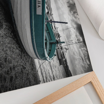 Affiche et poster Bateau sur la plage, paix, rêve, aventure