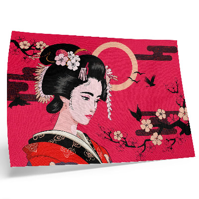 Affiche décorative Composition florale moderne à motifs orientaux