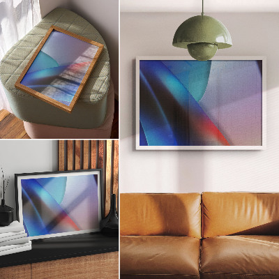 Affiche décorative Des tons bleu foncé et violet aux transitions floues
