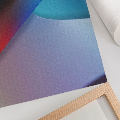 Affiche décorative Des tons bleu foncé et violet aux transitions floues