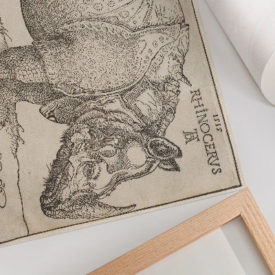 Affiche décorative Rhinocéros (1515) d'Albrecht Dürer