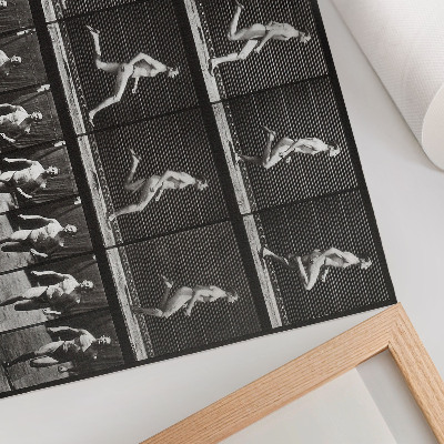 Affiche et poster Planche 60 de Locomotion animale (1887), photographiée par Eadweard Muybridge