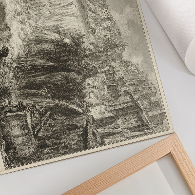 Affiche décorative Vue de la Grande Cascade de Tivoli, tirée des Vues de Rome de Giovanni Battista Piranesi