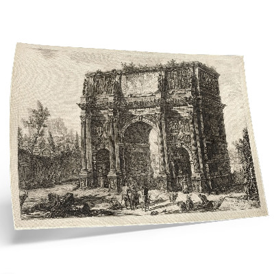Affiche et poster Vue de l'Arc de Constantin extraite des « Vues de Rome » de Giovanni Battista Piranesi