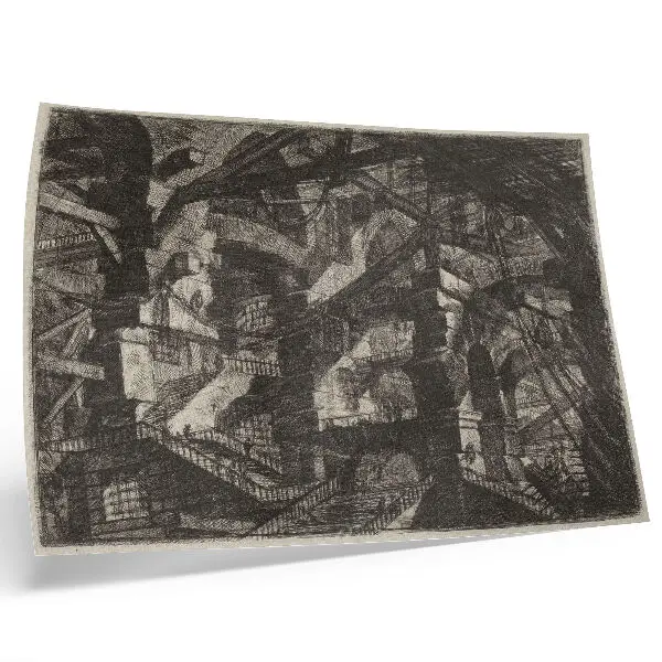 Affiche décorative représentant L'Arc gothique par Giovanni Battista Piranesi, publié entre 1800 et 1809