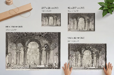 Affiche et poster Vue intérieure du tombeau de sainte Constance