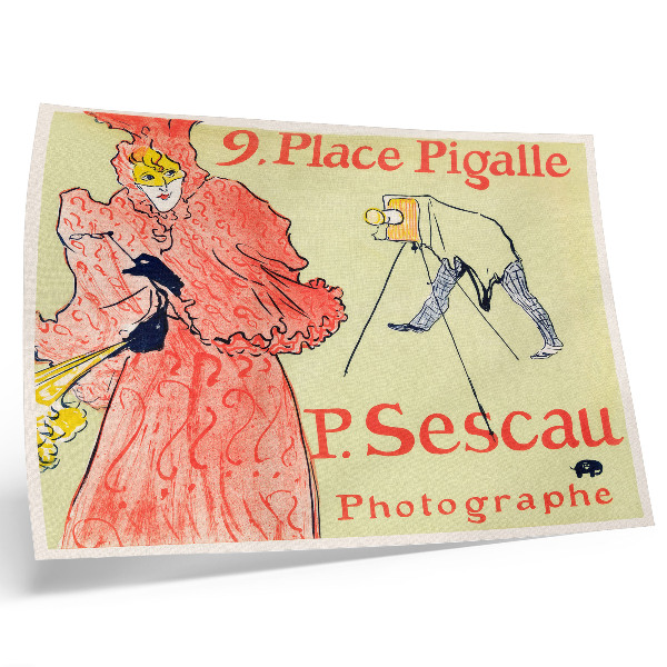 Affiche décorative Le Photographe Sescau (1894) tirage haute résolution d'Henri de Toulouse-Lautrec