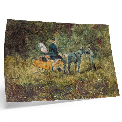 Affiche et poster Le Piège (1880), tableau haute résolution d'Henri de Toulouse-Lautrec