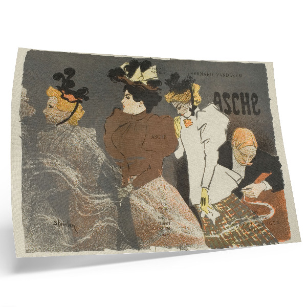 Affiche décorative Asche de Théophile-Alexandre Pierre Steinlen