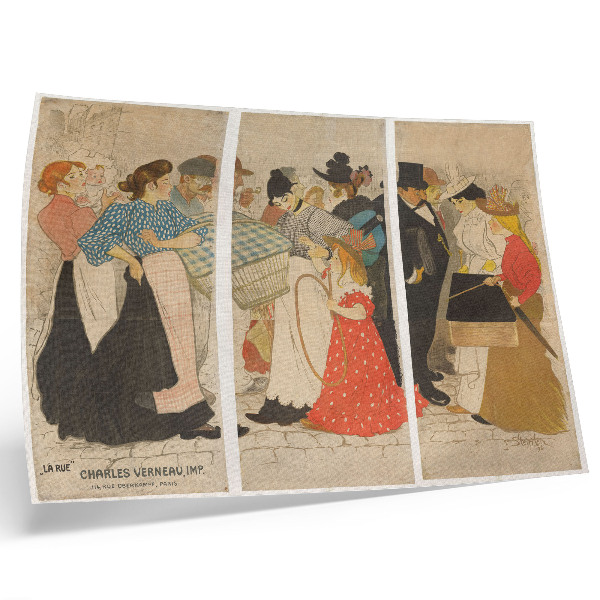 Affiche Mensen op straat (1896) de Théophile Alexandre Steinlen et Charles Verneau