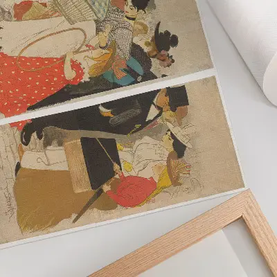Affiche de Mensen op straat (1896) de Théophile Alexandre Steinlen et Charles Verneau reproduction artistique