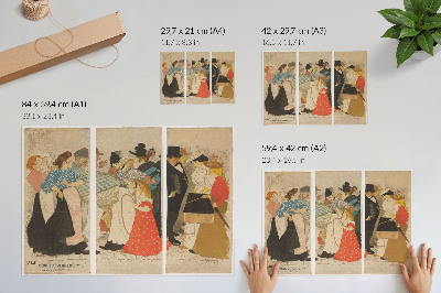 Affiche Mensen op straat (1896) de Théophile Alexandre Steinlen et Charles Verneau