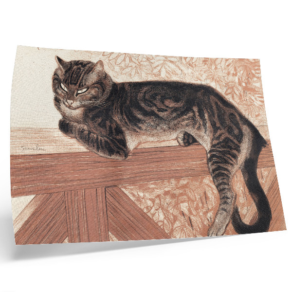 Affiche décorative Chat sur une balustrade par Théophile-Alexandre Pierre Steinlen