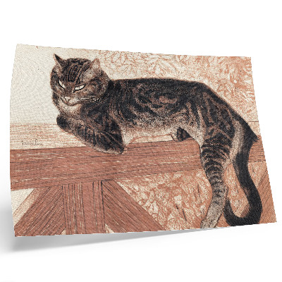 Affiche décorative Chat sur une balustrade par Théophile-Alexandre Pierre Steinlen