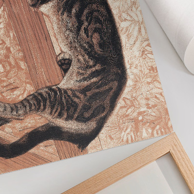 Affiche décorative Chat sur une balustrade par Théophile-Alexandre Pierre Steinlen
